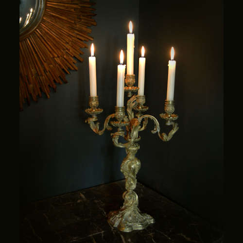 Fine pair of mid 19th Century Louis XV stryle candelabra