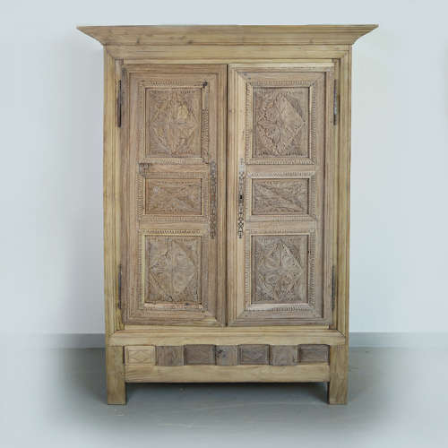 Late 18th Century Bleached Oak Armoire