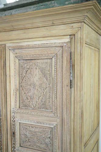 Late 18th Century Bleached Oak Armoire