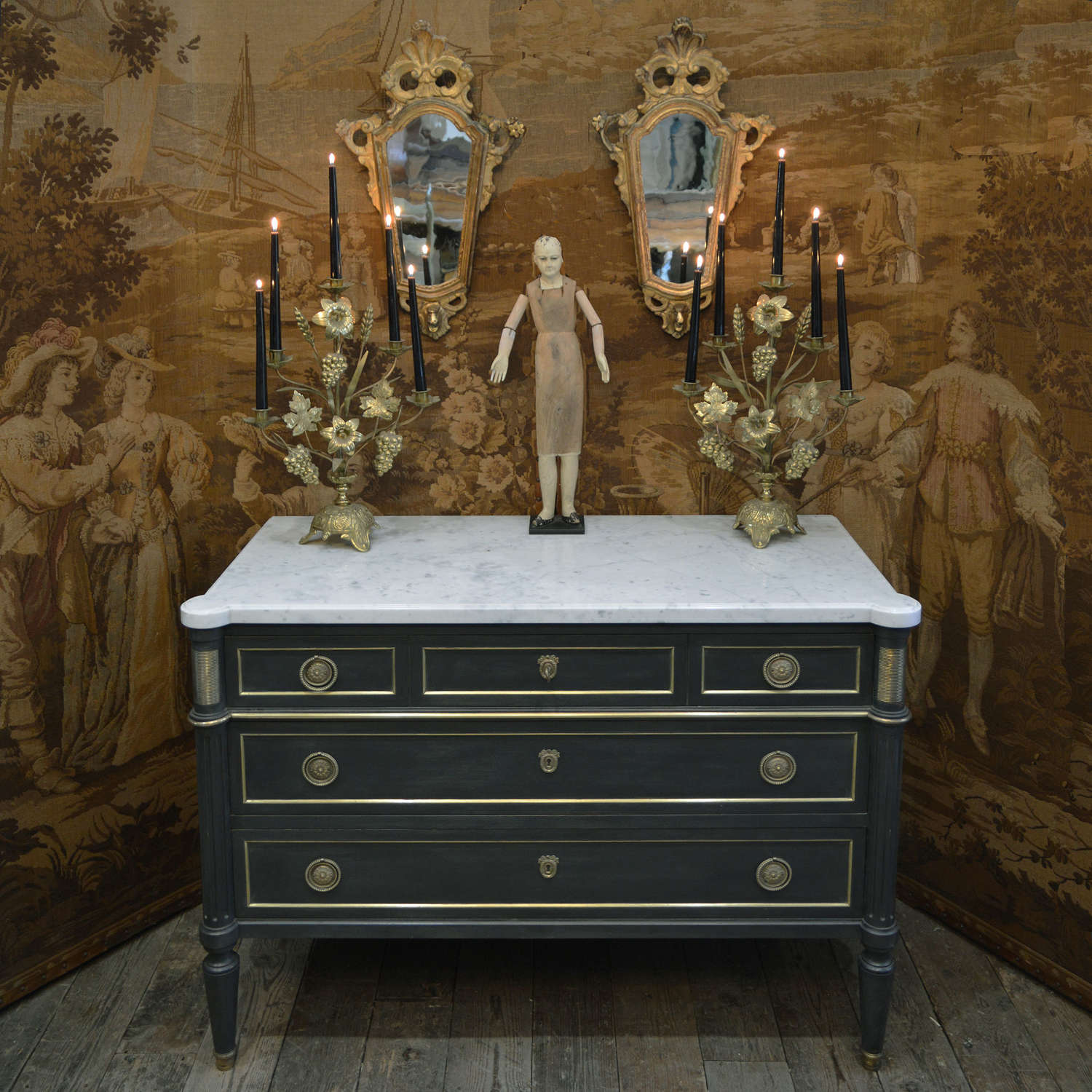 Louis XVI style Marble top Commode