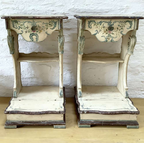 Pair of Italian 19th Century Bedside Tables