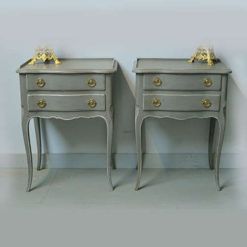Pair of Louis XV style lamp tables