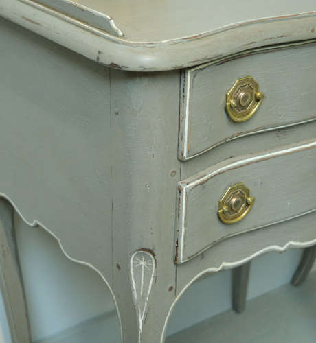 Pair of Louis XV style lamp tables