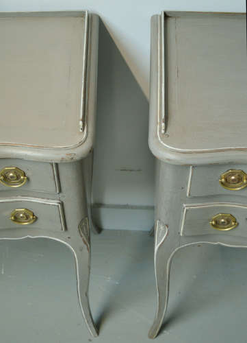 Pair of Louis XV style lamp tables