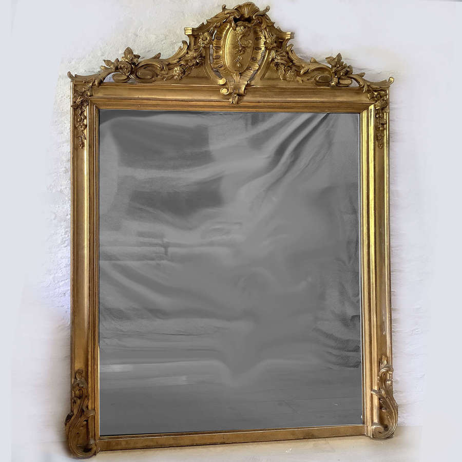 Grand scale Mid 19th Century Gilt Mirror