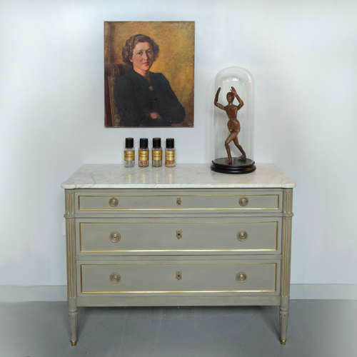 Louis XVI style Marble top commode