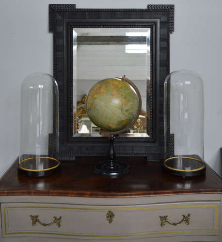 Large Pair of 19th Century Glass Domes