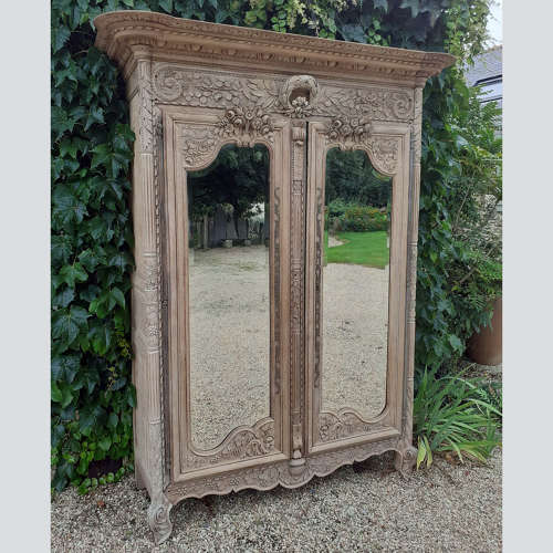 18th Century Oak Norman Marriage Armoire