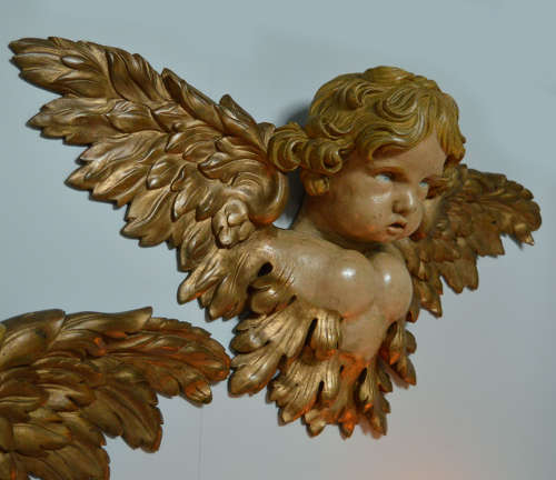 Pair of 19th Century Fairground carvings