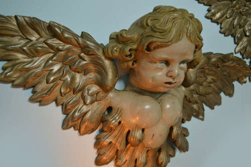 Pair of 19th Century Fairground carvings