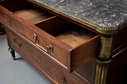 18th Century Louis XVI period Mahogany commode