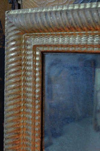Large early 19th Century Ripple frame mirror