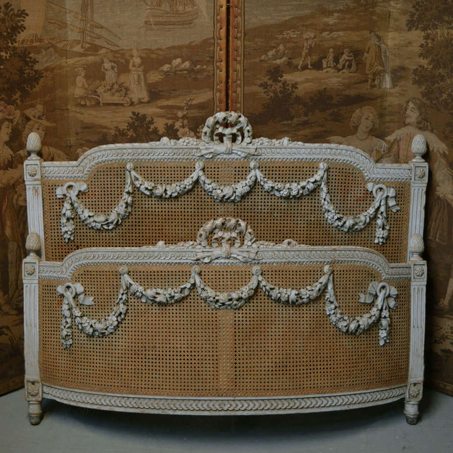 19th Century King size Louis XVI style bedstead