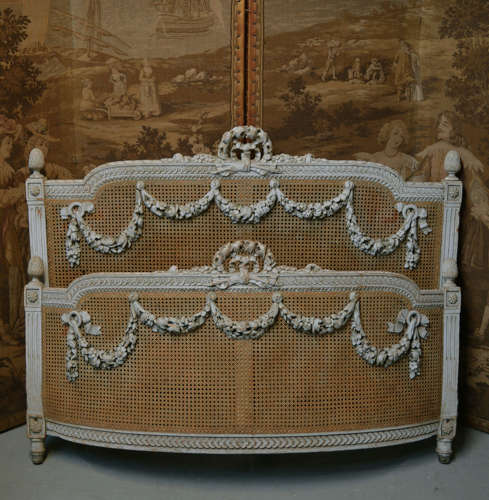 19th Century King size Louis XVI style bedstead