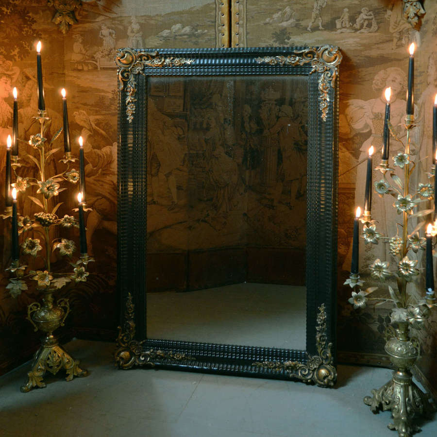 Early 19th Century Charles X ripple frame mirror