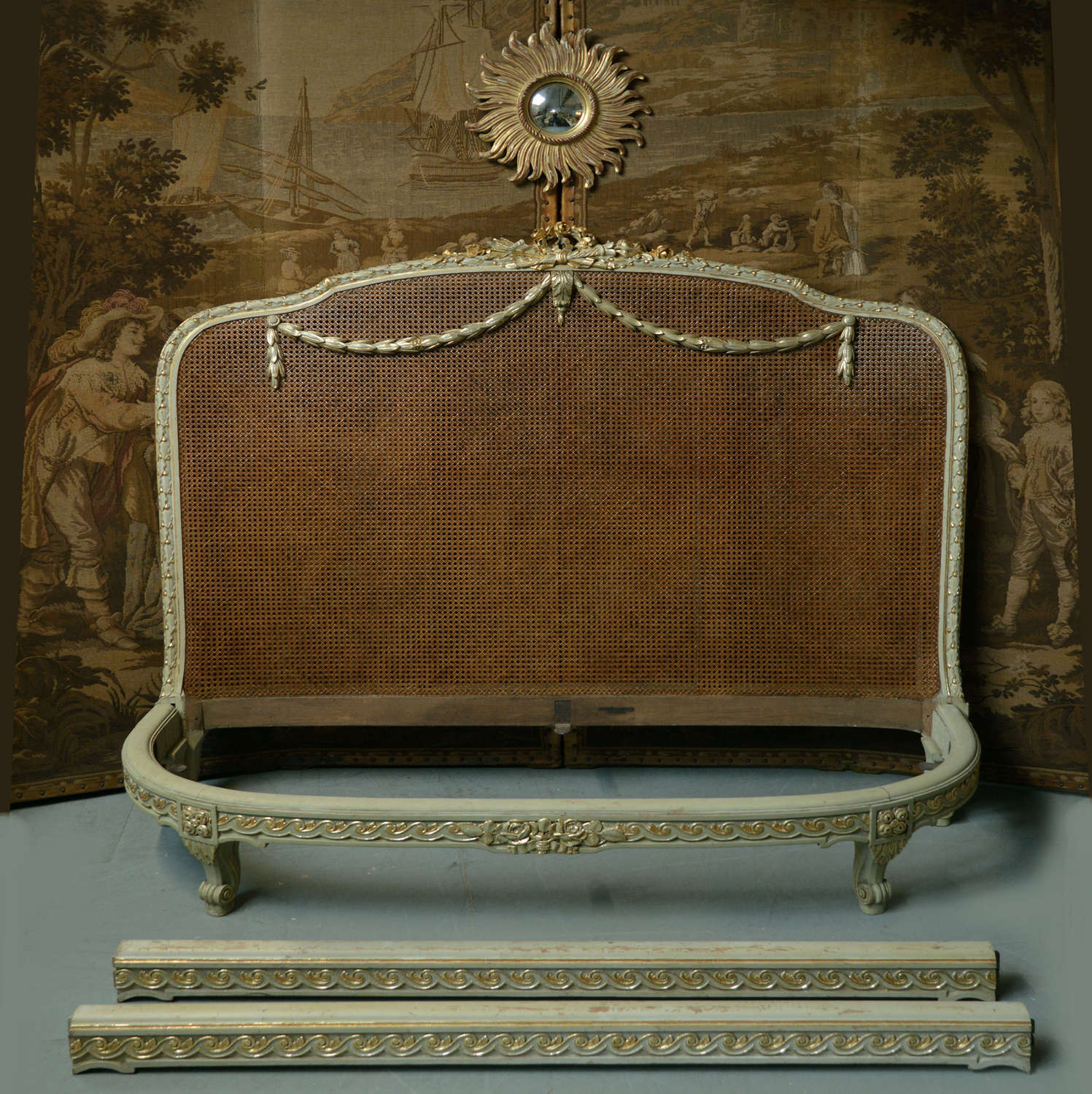 Large late 19thC Louis XVI style Bedstead