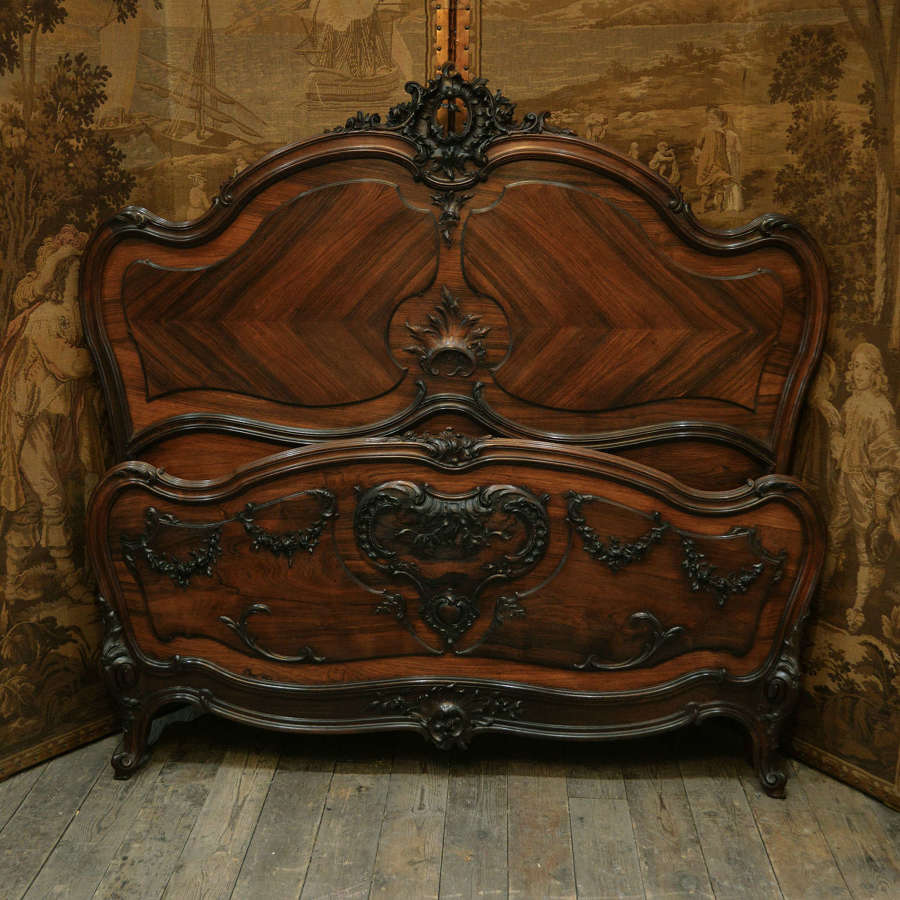 19th Century King-size Louis XV style bedstead