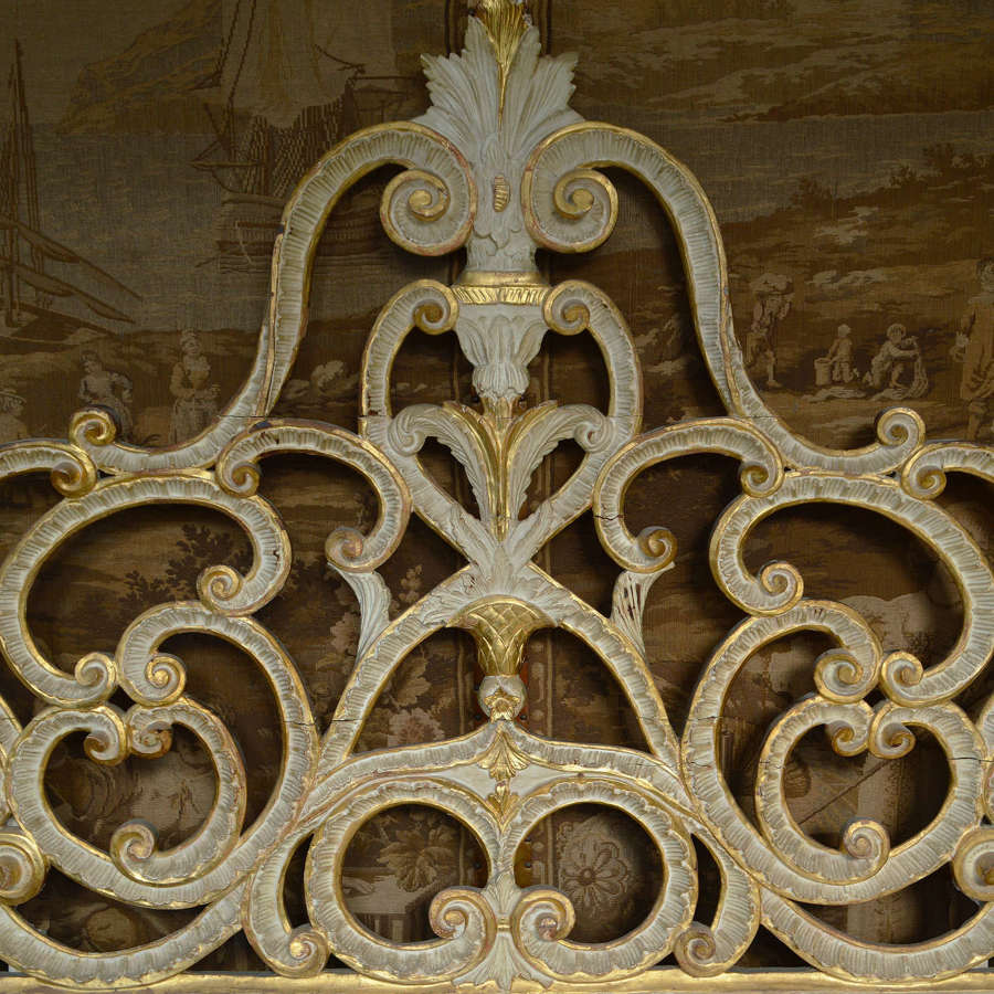 Early 19th Century Florentine fine hand carved headboard