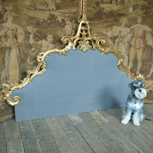 Venetian giltwood king-size headboard