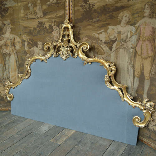 Venetian giltwood king-size headboard