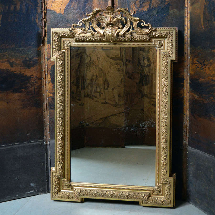 19th Century Napoleon III Gilt Mirror