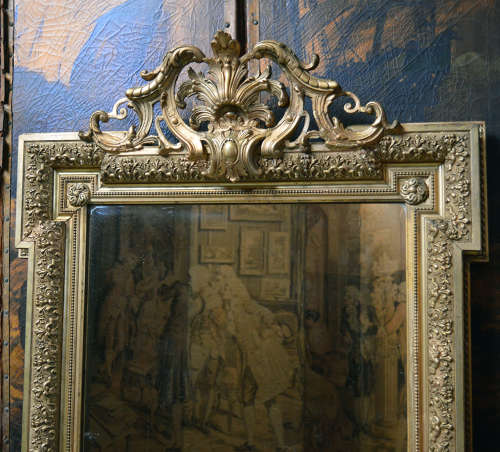 19th Century Napoleon III Gilt Mirror