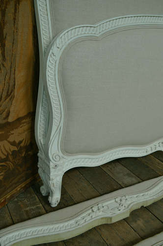 19th Century Louis XV style Upholstered Bedstead