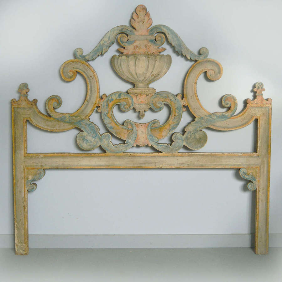 Large Florentine Hand-painted headboard