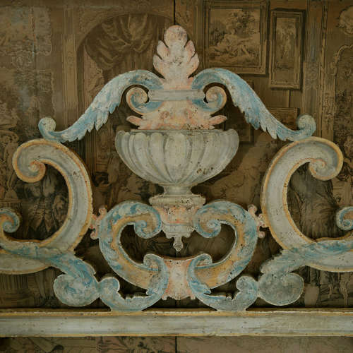 Large Florentine Hand-painted headboard