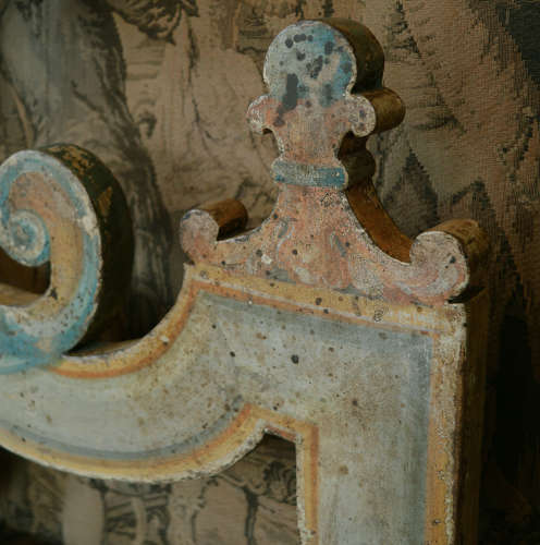 Large Florentine Hand-painted headboard