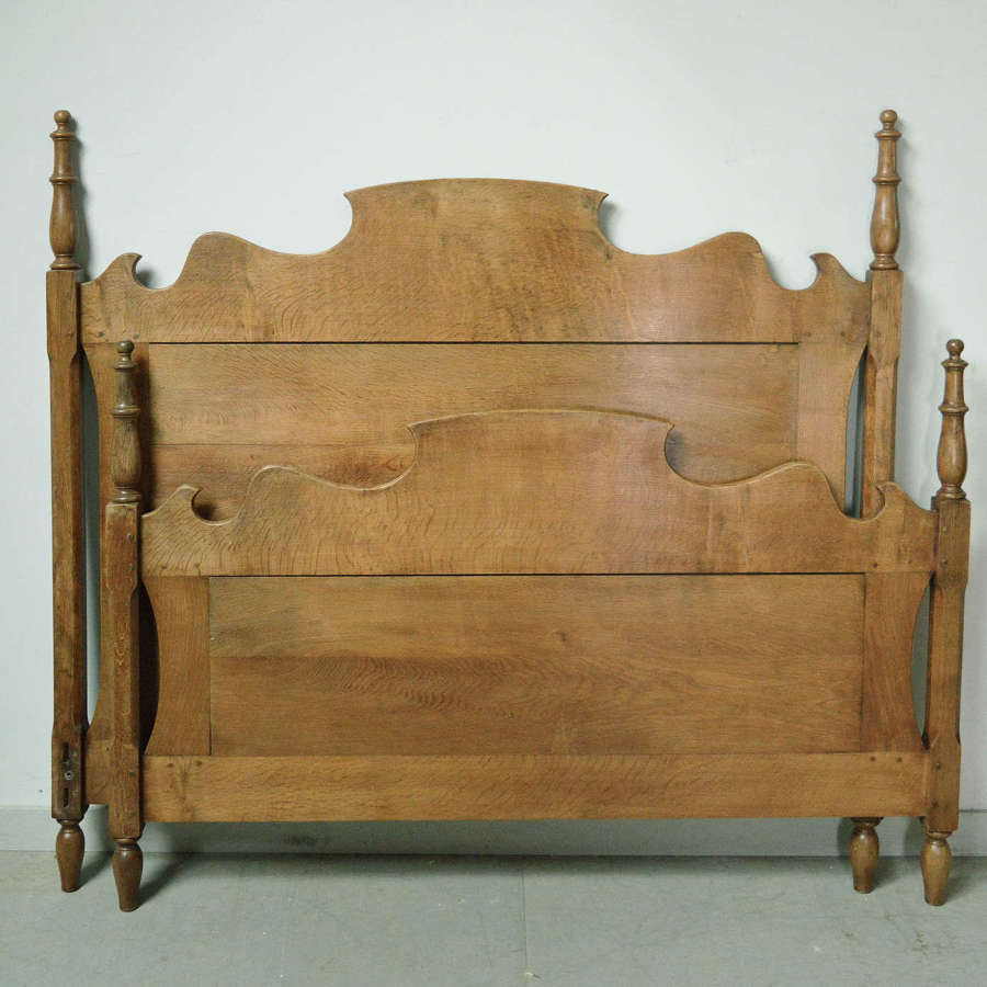 19th Century King Size Colonial Oak Bedstead