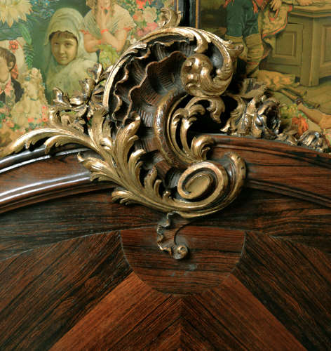 19th Century Napoleon III rosewood bedstead