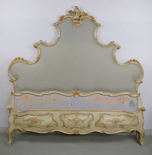 Venetian Super-king size giltwood bedstead