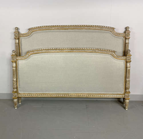King size 19thC Louis XVI style bedstead